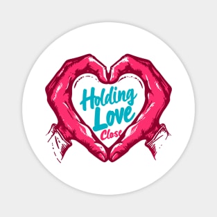 Love Enveloped: Holding Love Close ð Pop Art Cartoon Magnet